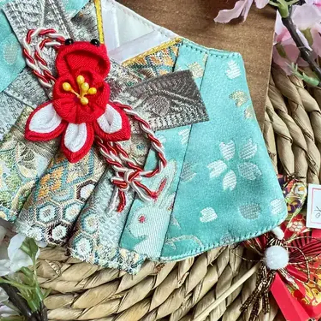 Lucky Goldfish with Jade Rabbit Kimono Scarf