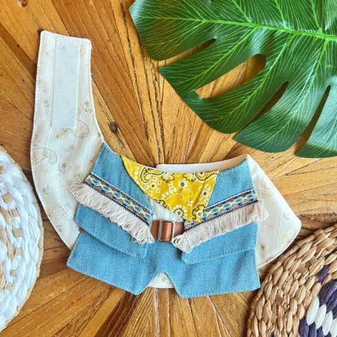 Paisley Prints Western Cowboy Scarf(Yellow) 2