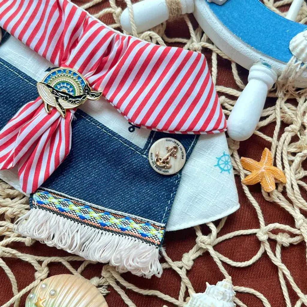 水手民族小女孩圍巾 3