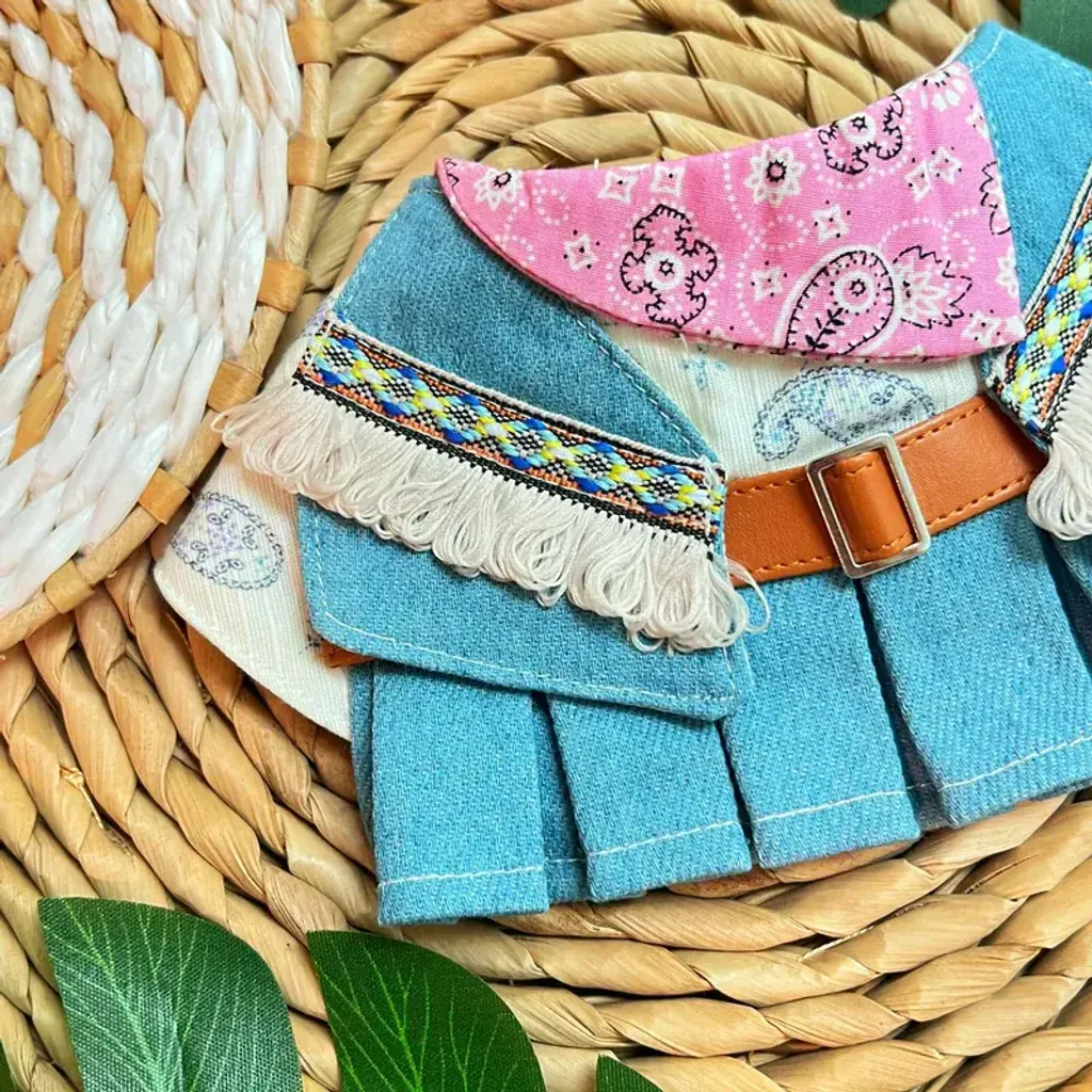 腰果花女西部牛仔領巾(粉紅色) 2