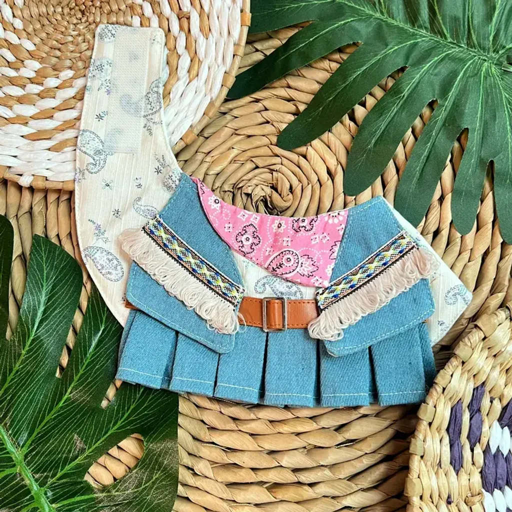 腰果花女西部牛仔領巾(粉紅色) 3