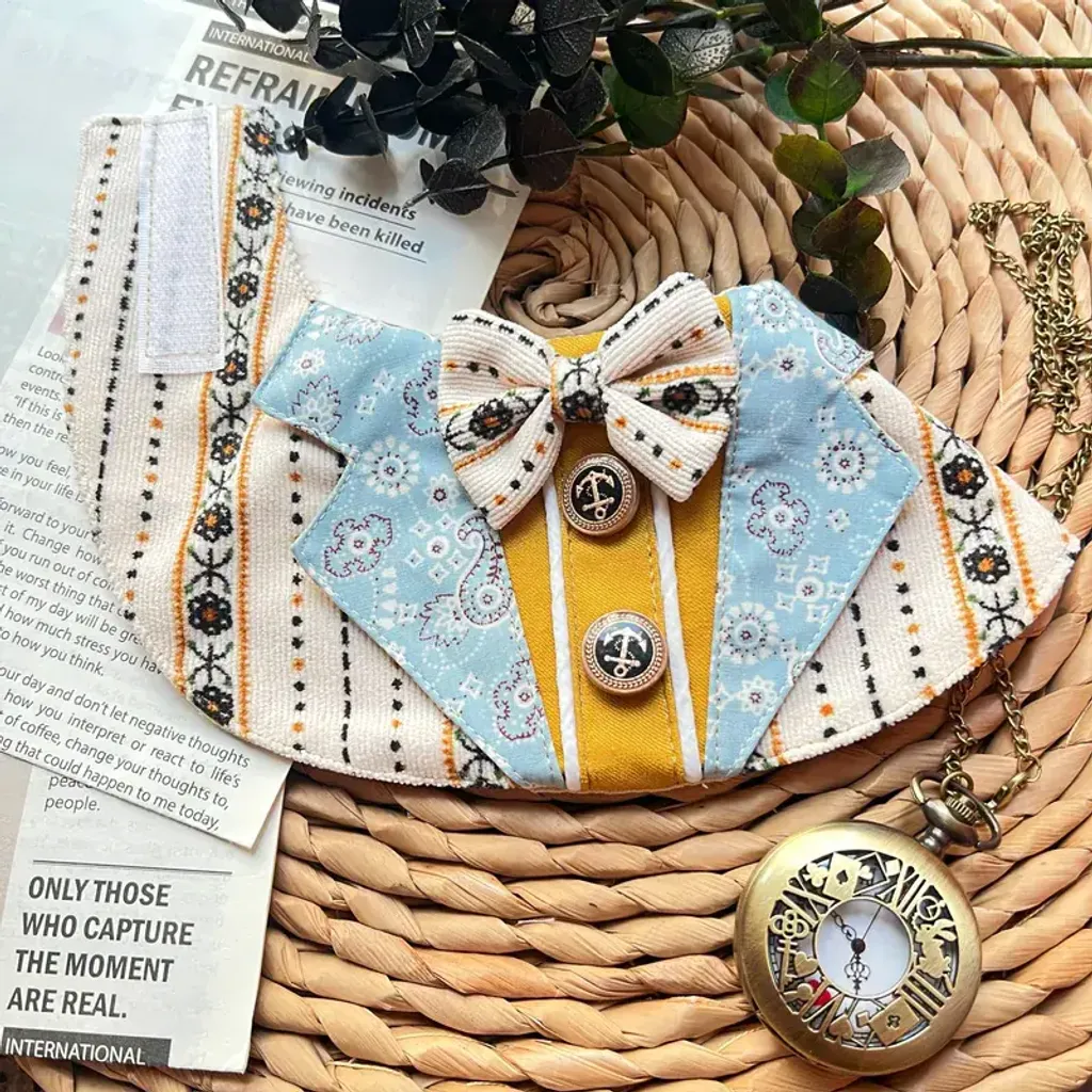 腰果花西裝圍巾(薑黃色) 3