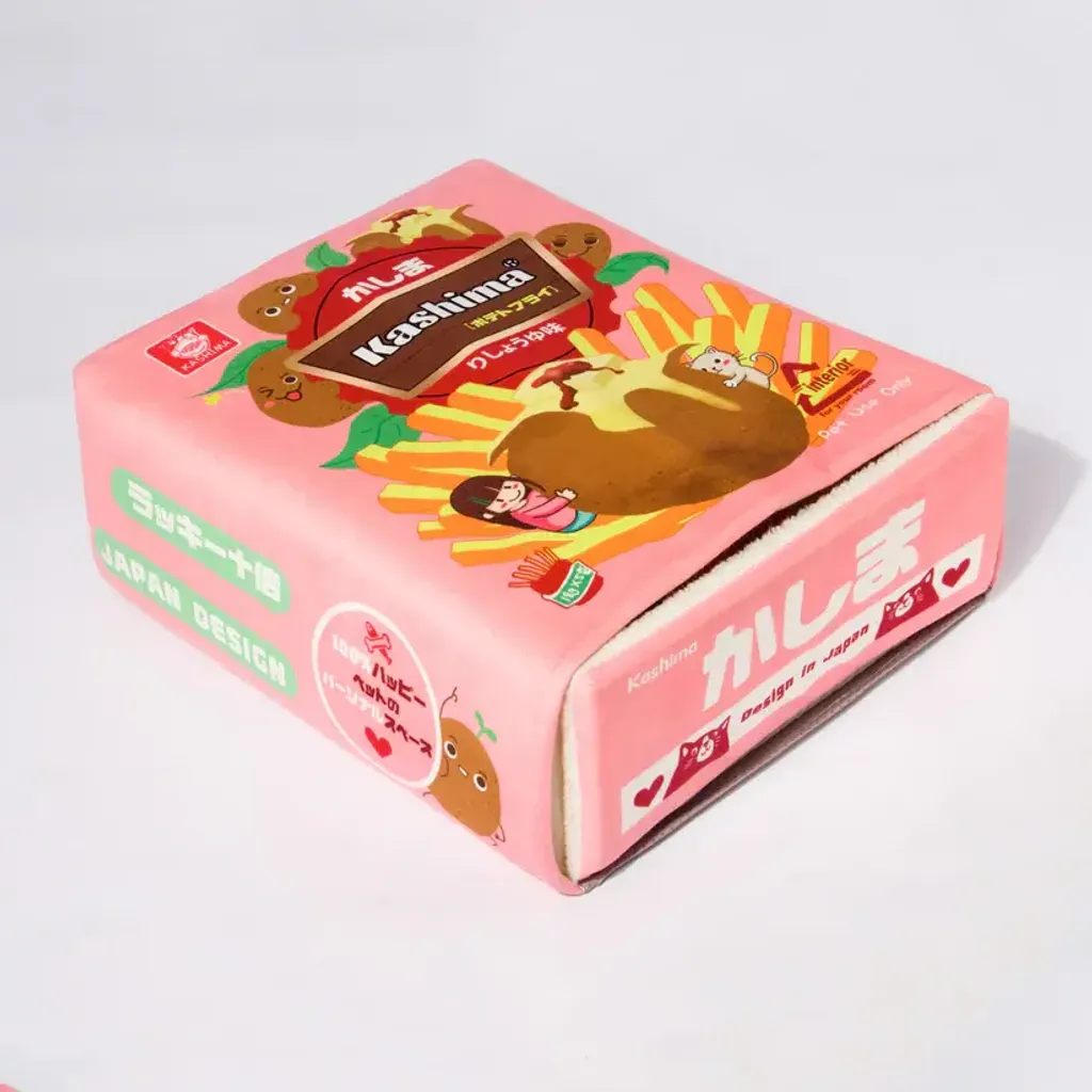 Kashima Biscuit Box Shaped Pet Bed pink