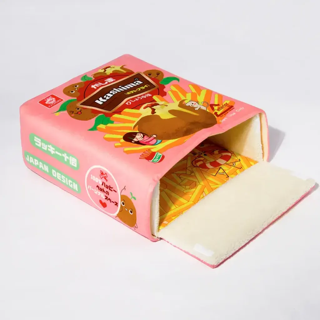 Kashima Biscuit Box Shaped Pet Bed pink 2