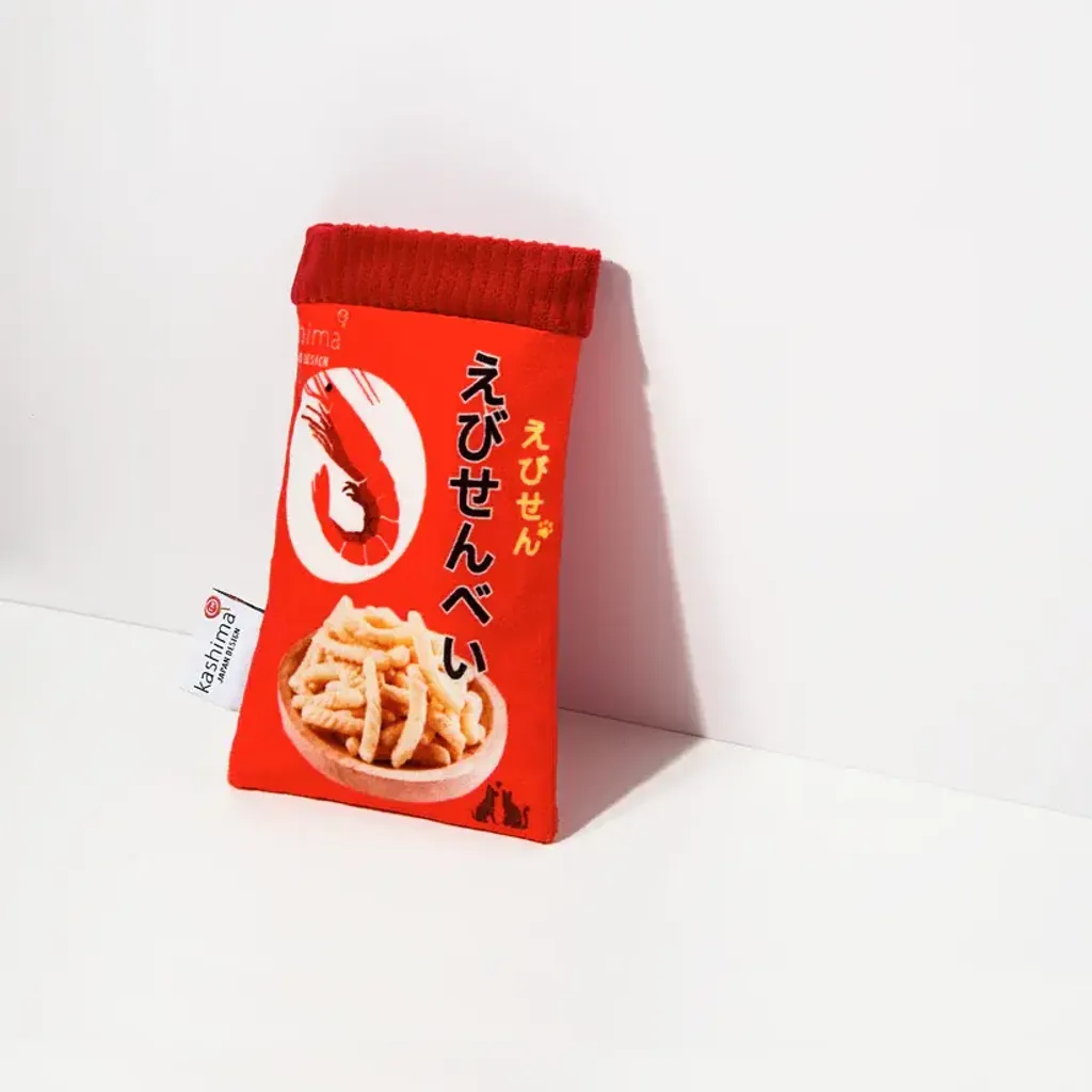 Kashima Chips Shaped Pet Hidden Food Toy red shrimp