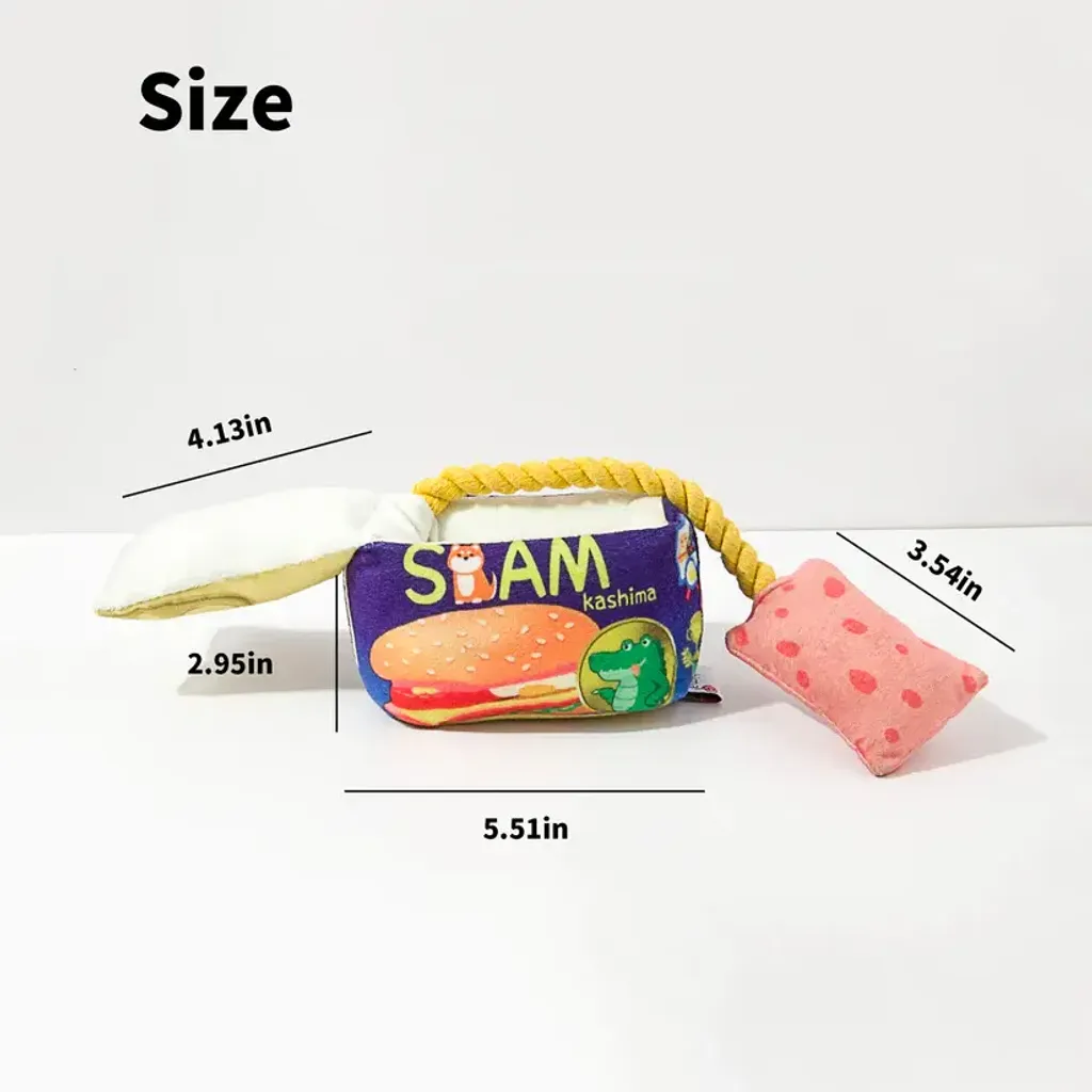 Kashima Lunch Meat Shaped Pet Toys 5