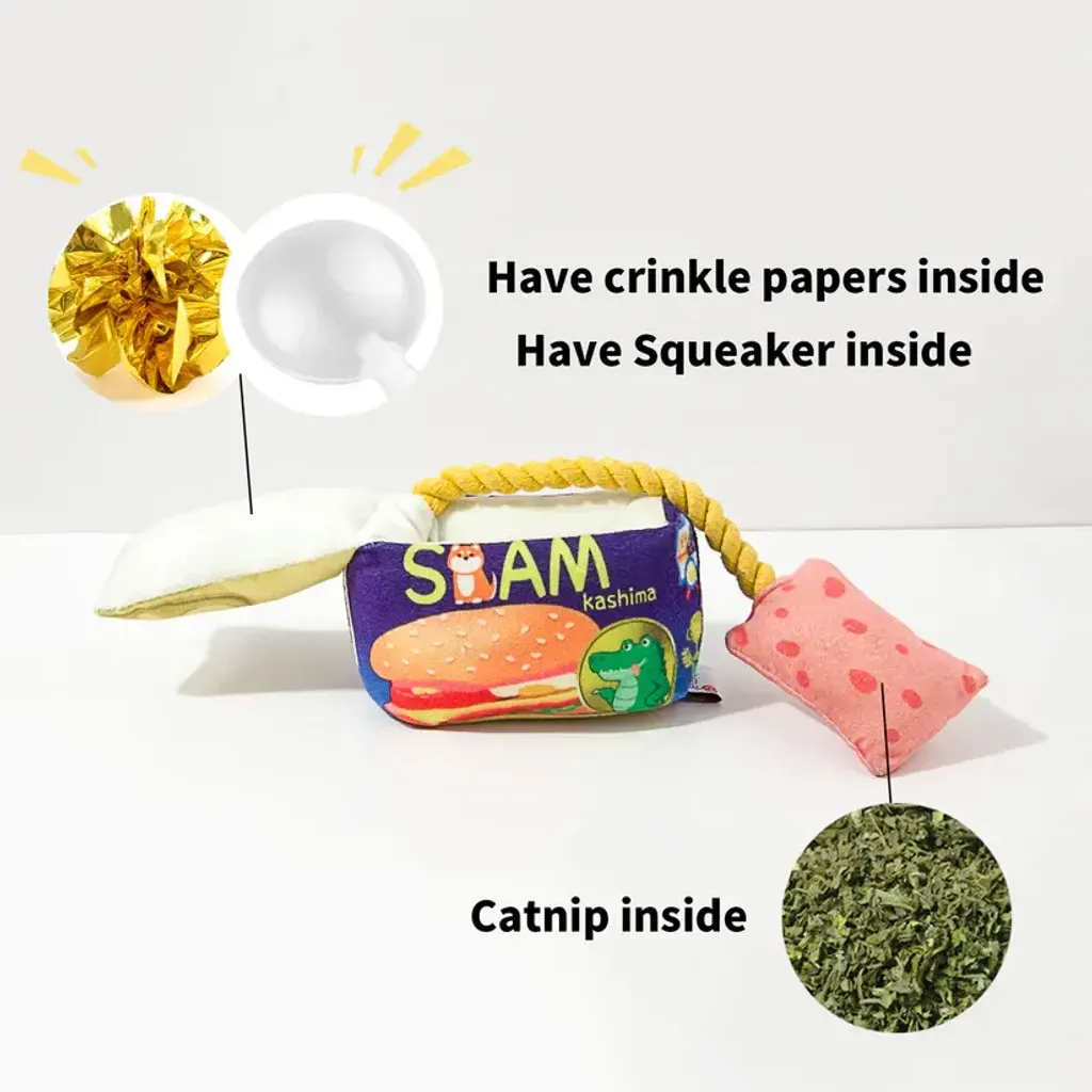 Kashima Lunch Meat Shaped Pet Toys 2