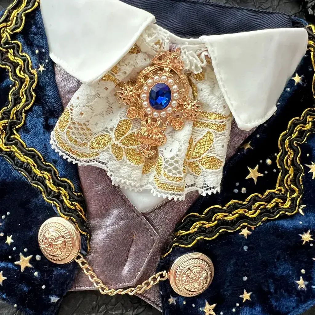 星空皇室伯爵圍巾(寶藍色) 2