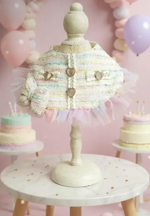 馬卡龍生日女皇領巾