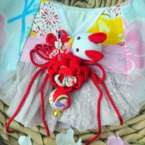 櫻兔輕紗天藍和服圍巾 2