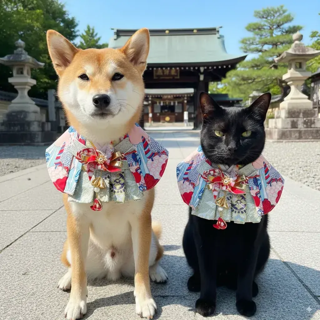 日式風車武士領巾 2