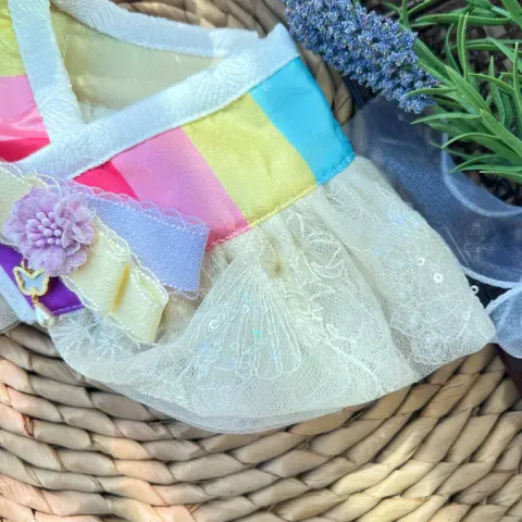 韓彩珠紗領巾 3