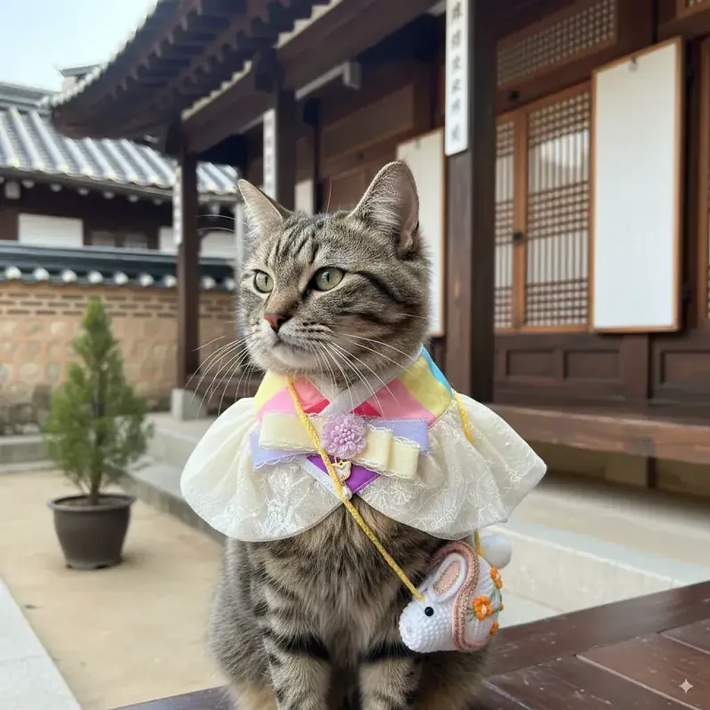 韓彩珠紗領巾 2