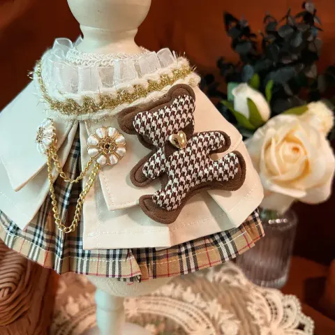 經典卡其格女裝圍巾 2