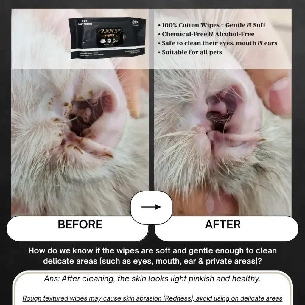 60pcs PAWS Wipes 4