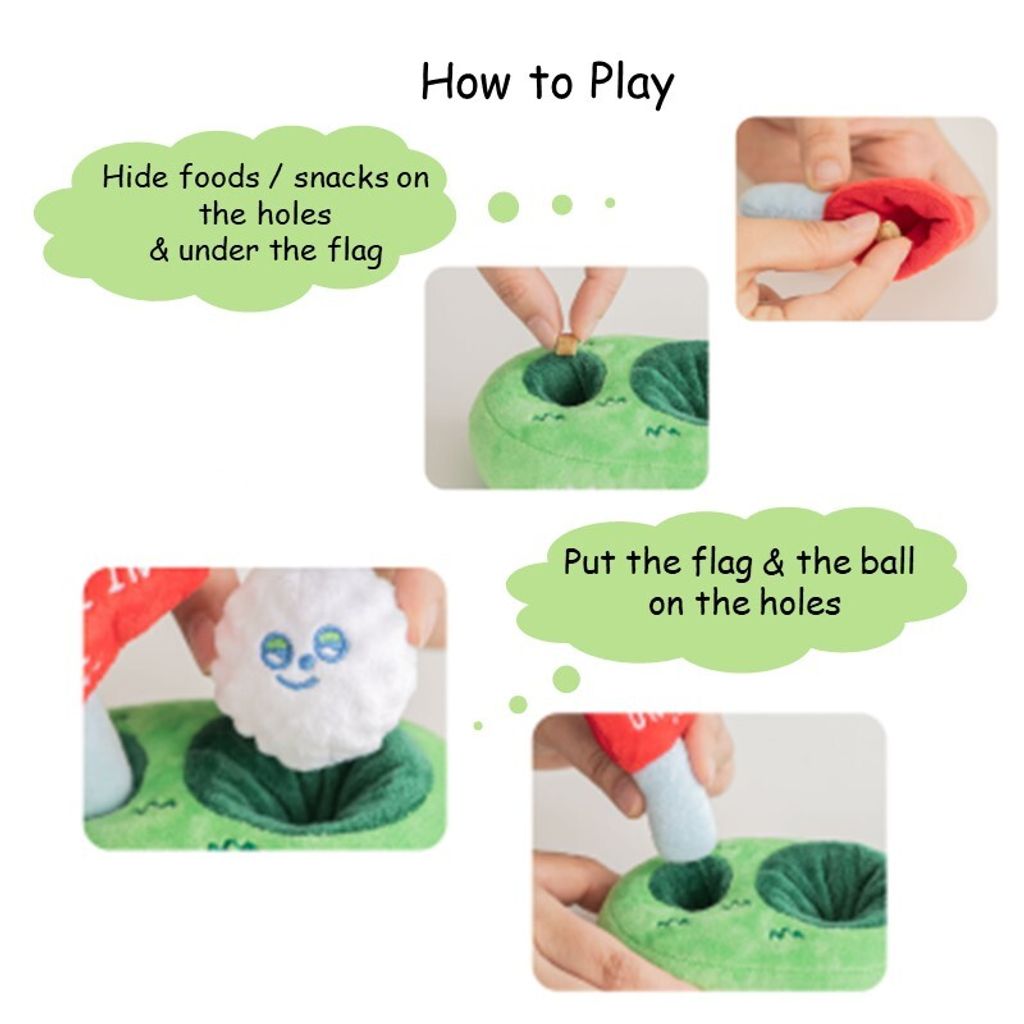 Bite Me - Golf Nosework Toy 3