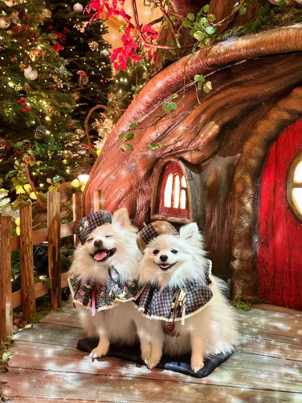 復古格仔圓枱圍巾 2