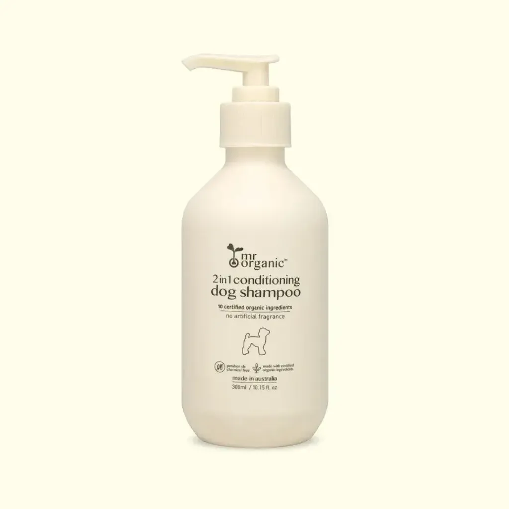 mr organic - 2 in 1 conditioning dog shampoo 300 ml 1