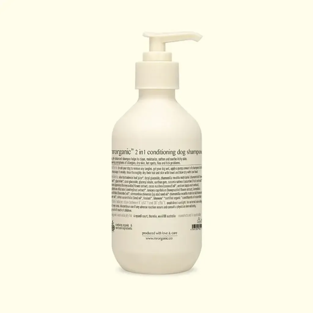 mr organic - 2 in 1 conditioning dog shampoo 300 ml 2