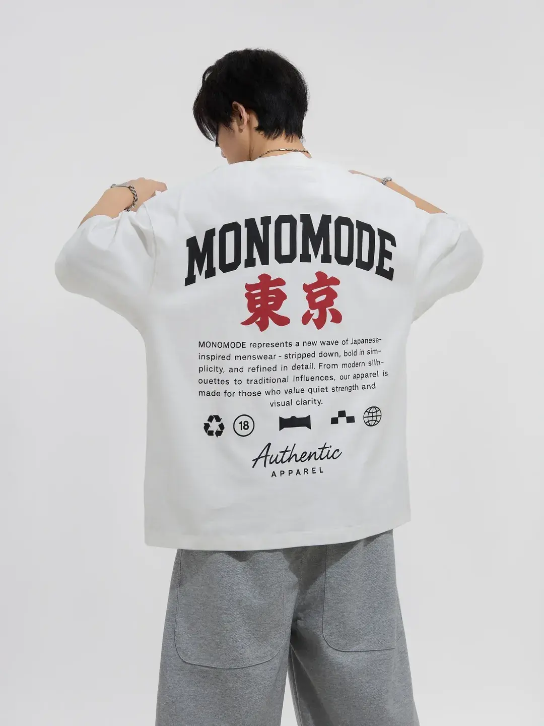 Top - Monomode Tokyo Design Top (White)Size -  S-XL (Limited Stock🔥)2 Colours Available (Black (2)