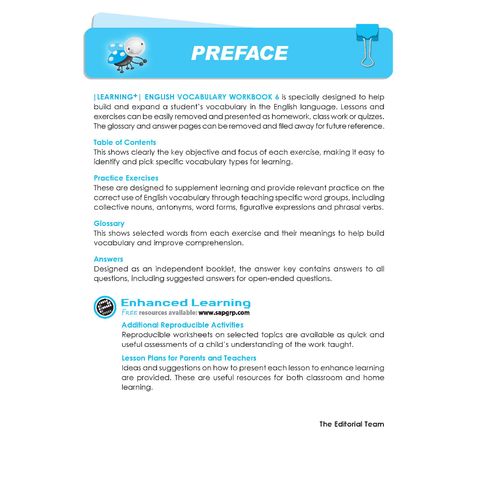 Learning+ English Vocabulary Workbook 1 - 6 | Skill-based | Primary ...