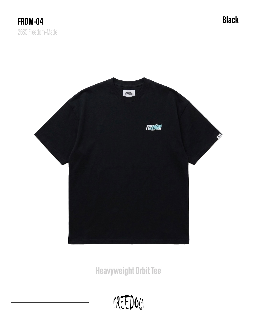 FRDM-04Heavyweight Orbit Tee正面2