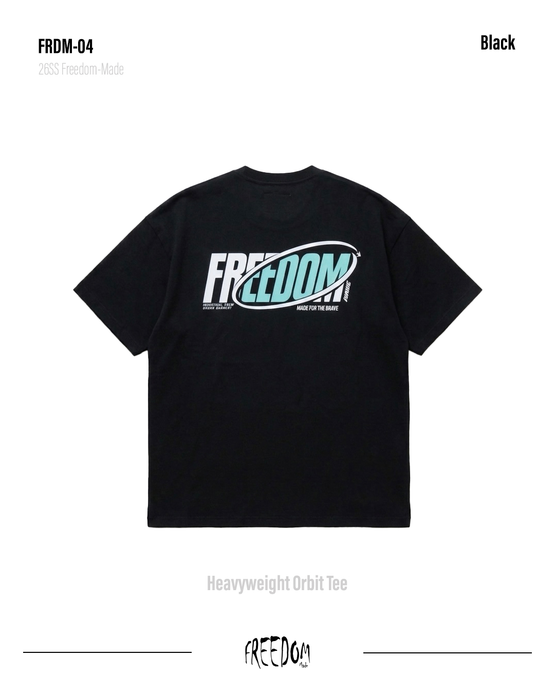 FRDM-04Heavyweight Orbit Tee背面2