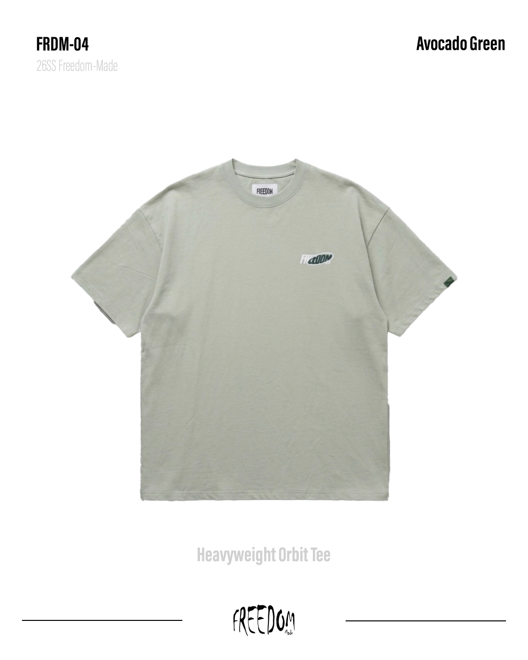 FRDM-04Heavyweight Orbit Tee正面3