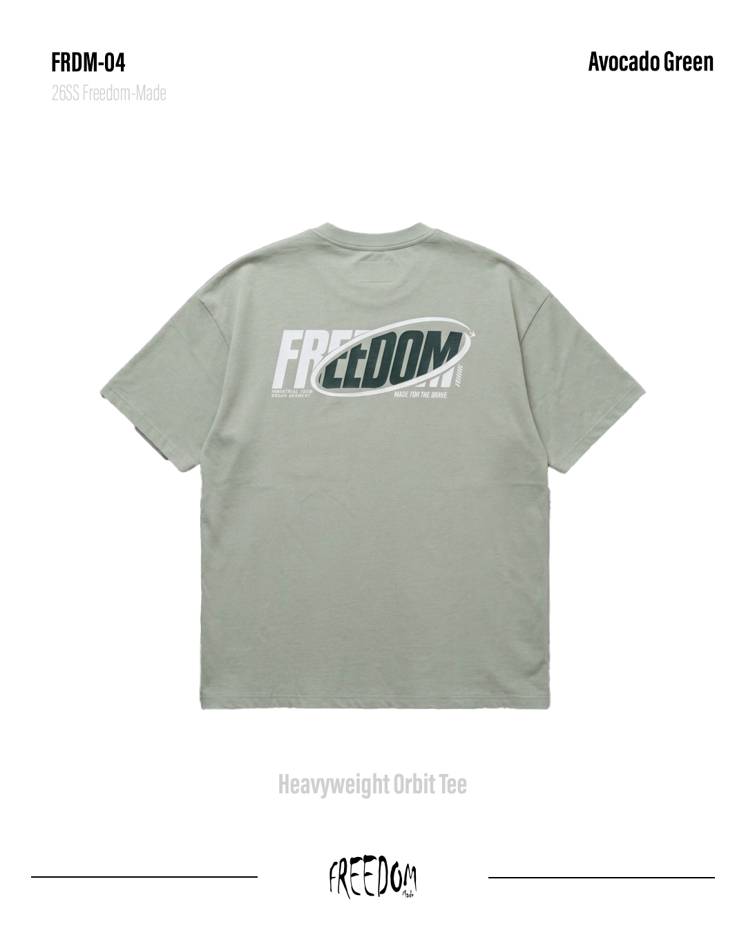 FRDM-04Heavyweight Orbit Tee背面3