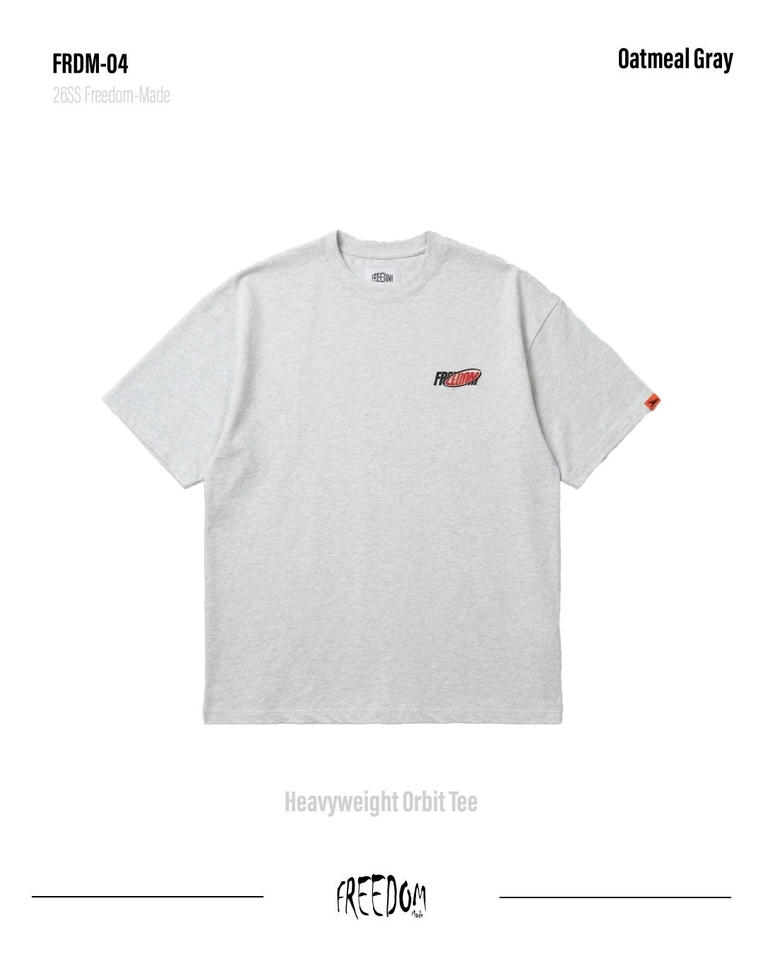 FRDM-04Heavyweight Orbit Tee正面