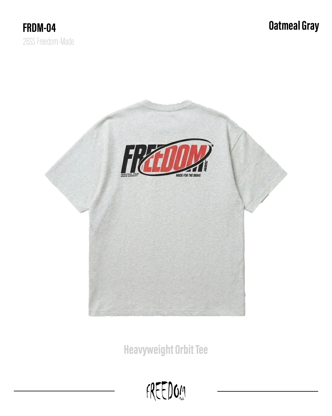 FRDM-04Heavyweight Orbit Tee背面
