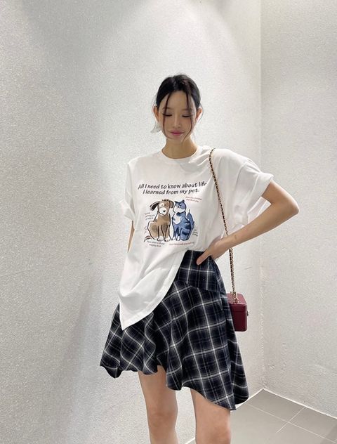 讓腿變細的魔法格裙1