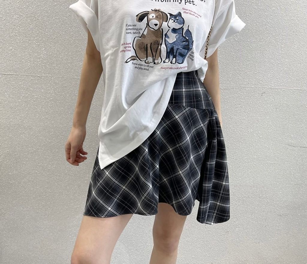 讓腿變細的魔法格裙2