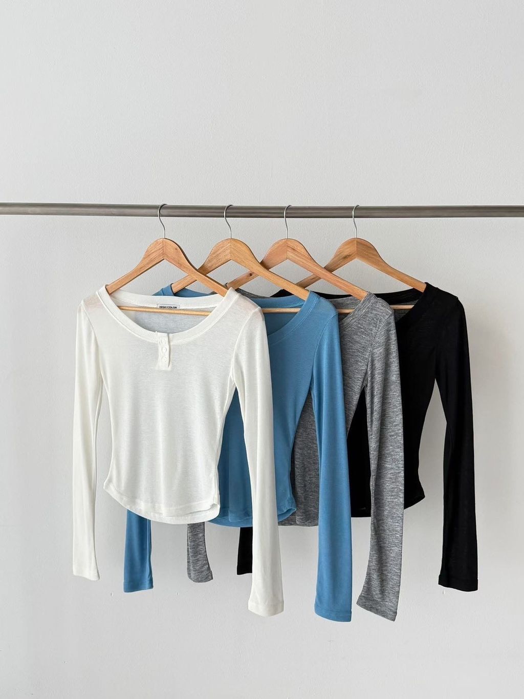 露不露肩顯瘦羅紋上衣4