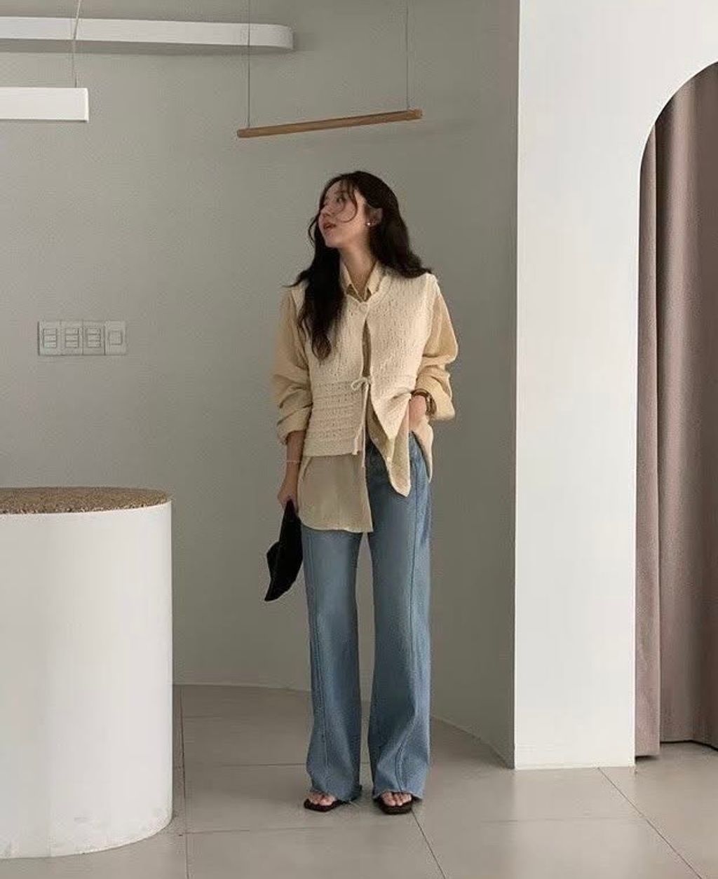 非常修身直筒褲1