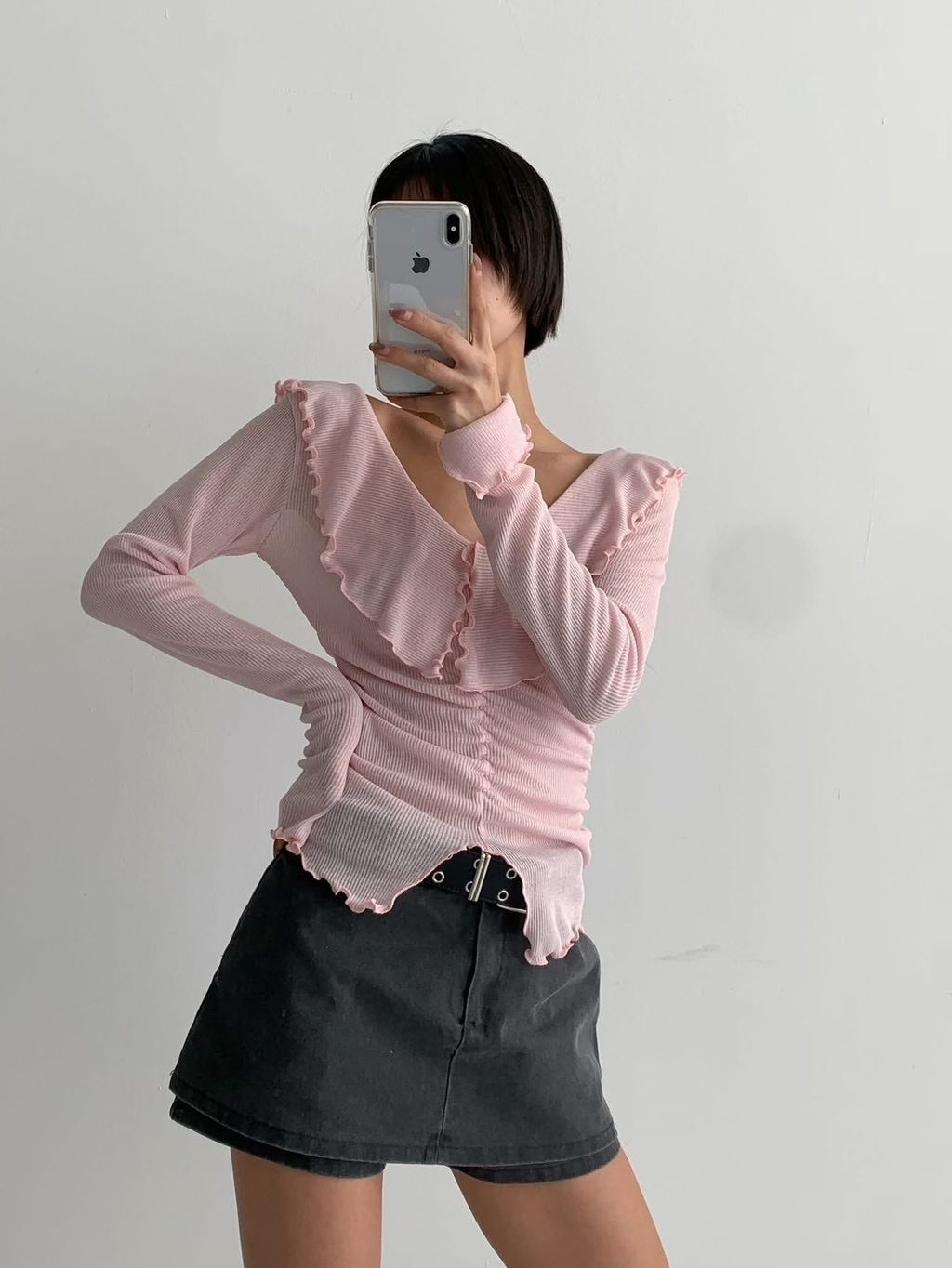 可甜可辣坑條上衣3