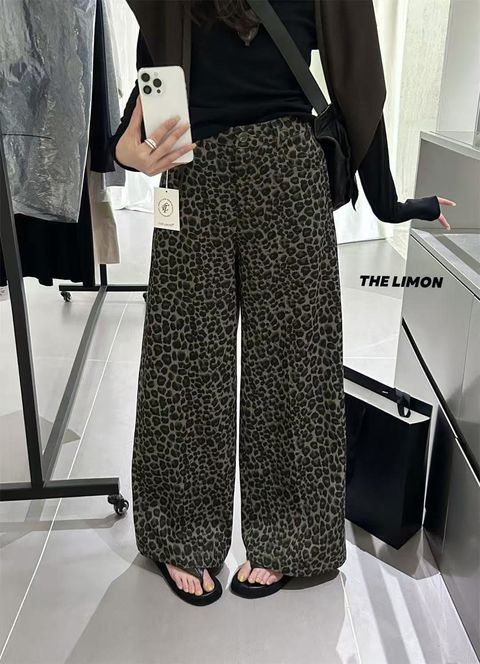 豹紋長褲2