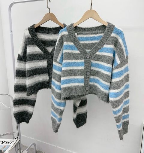 超可愛短版針織外套1