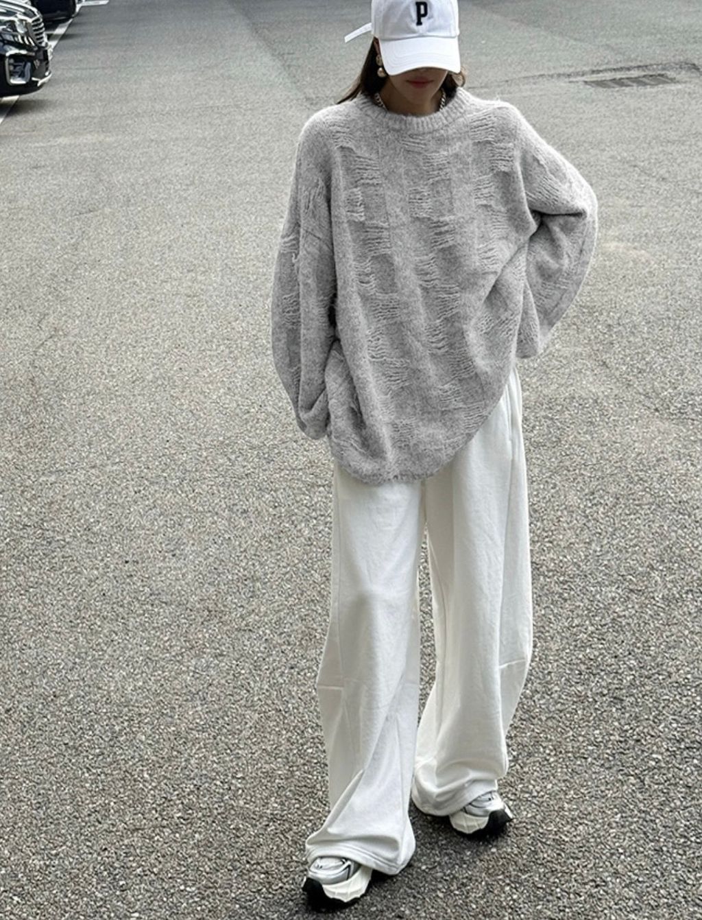 低調又帶質感針織Tee3