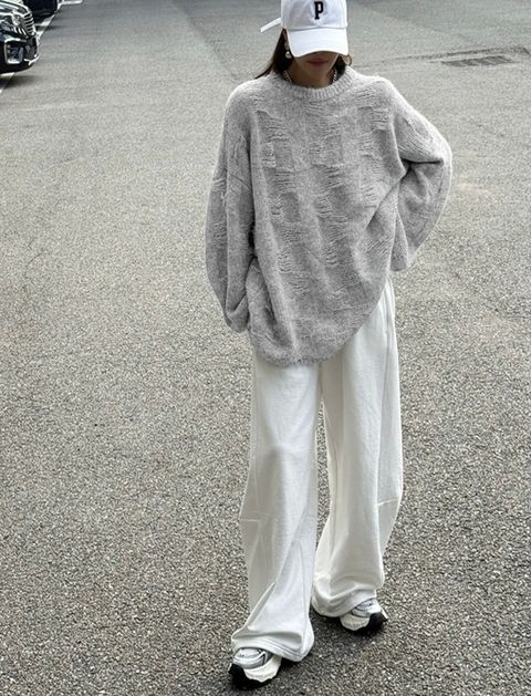 低調又帶質感針織Tee3