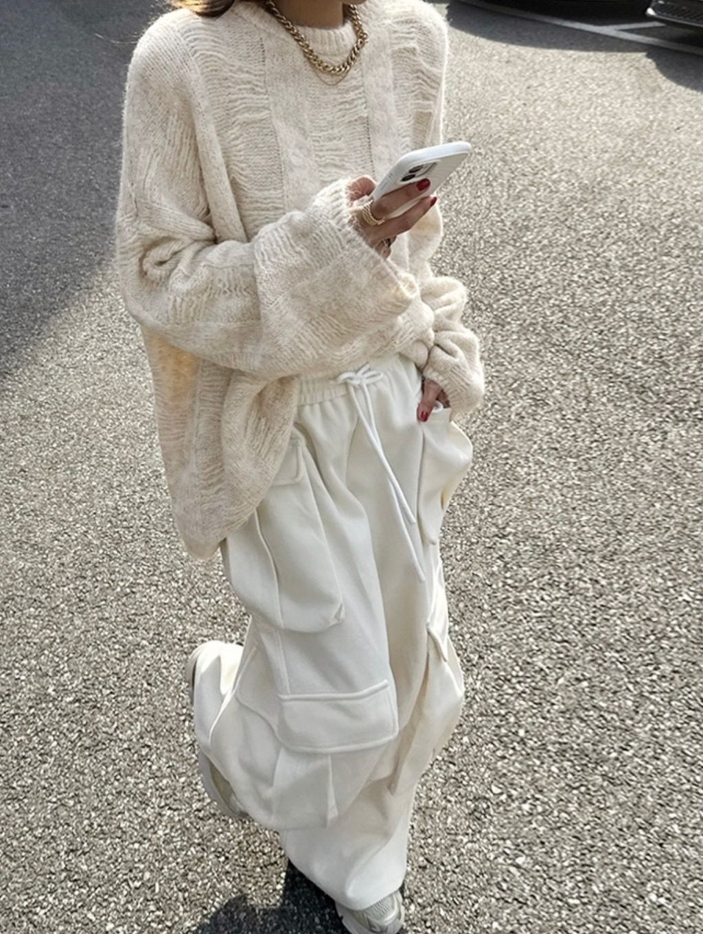 低調又帶質感針織Tee5