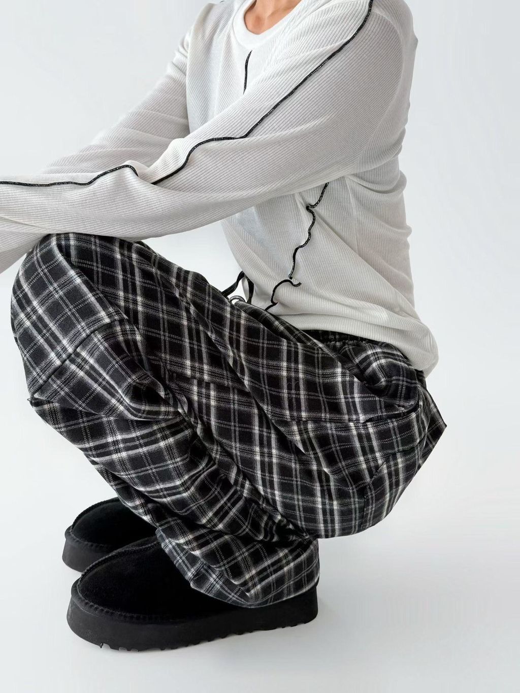 好好看時髦格子褲3