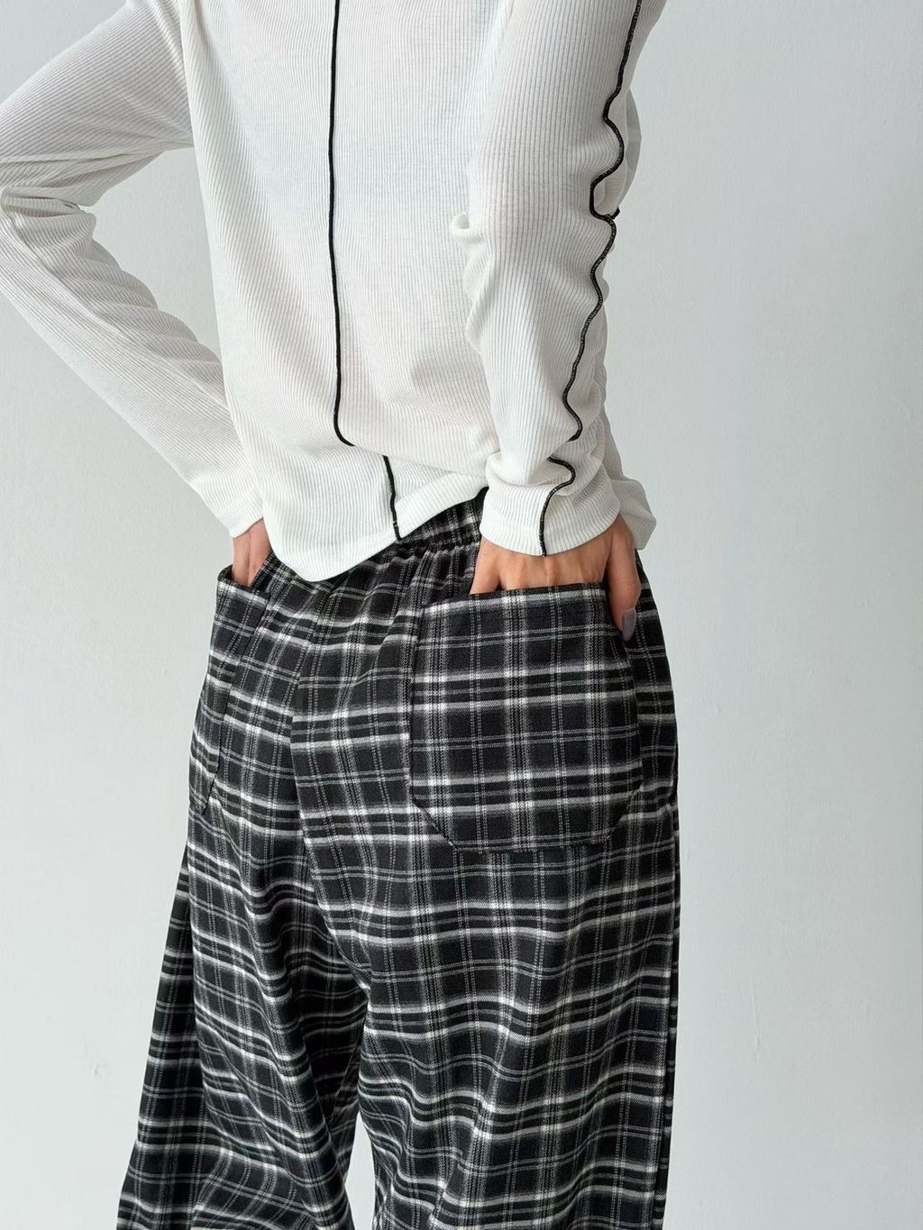 好好看時髦格子褲5
