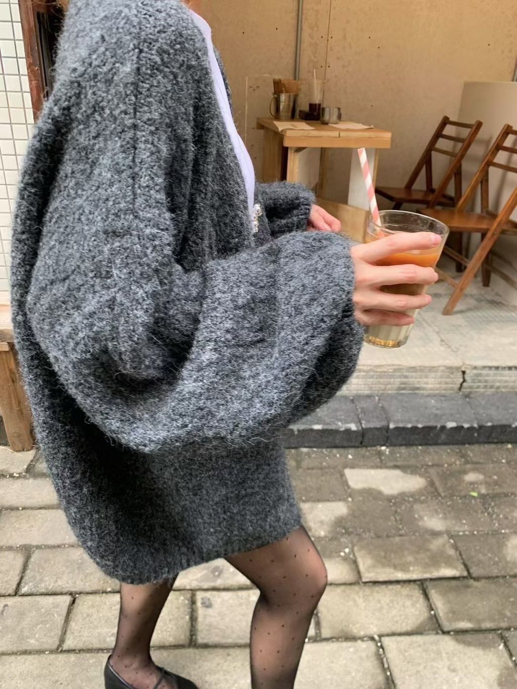 澎澎袖毛毛外套4