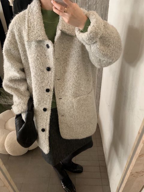 可愛羊羔毛外套2