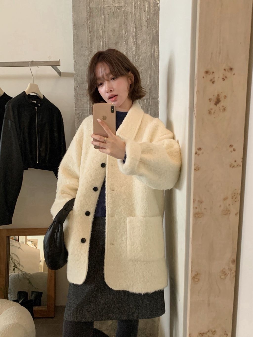 可愛羊羔毛外套5