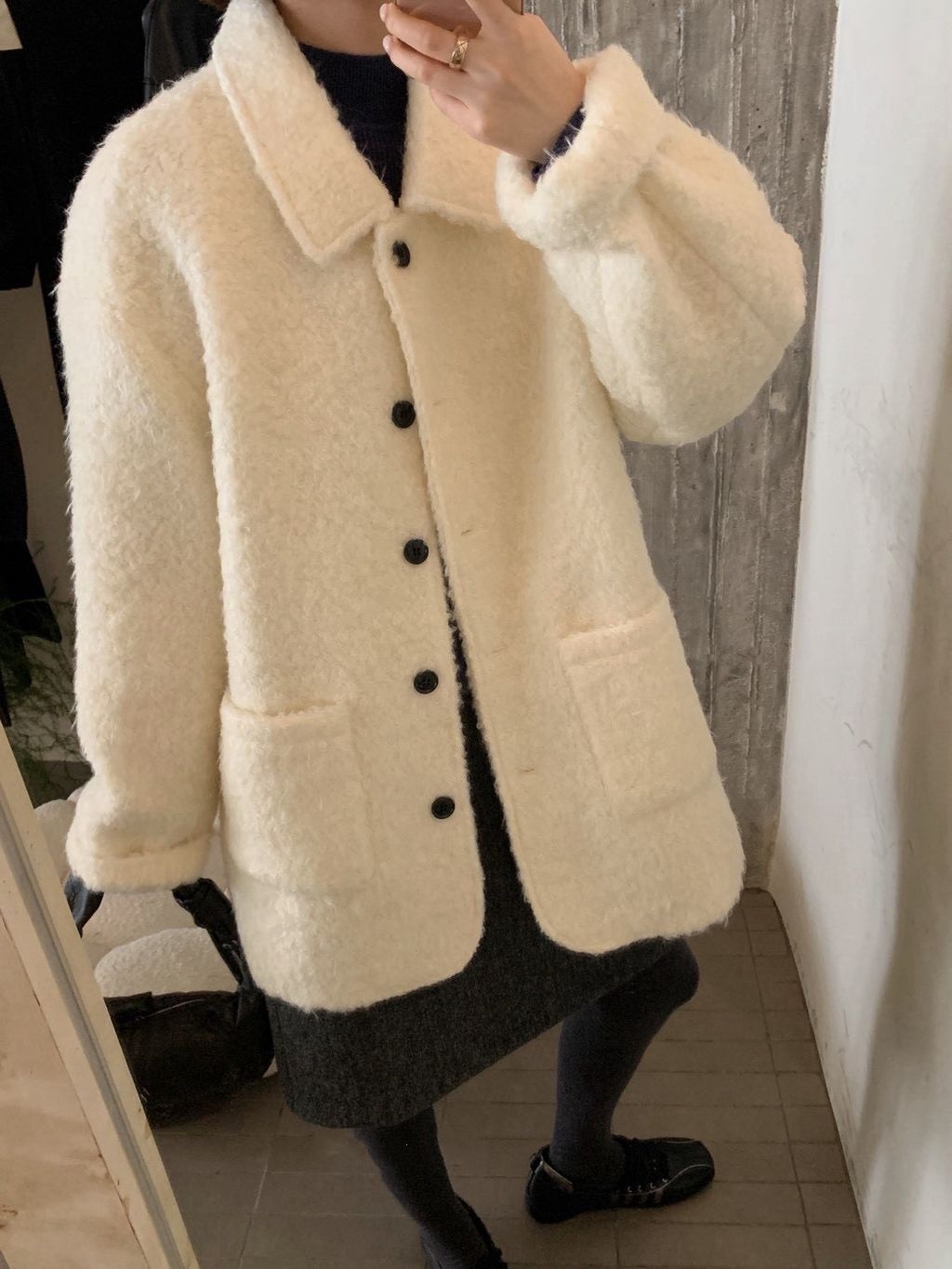 可愛羊羔毛外套6