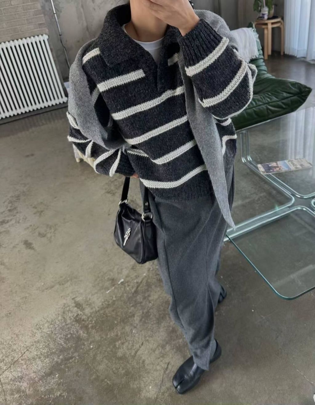 POLO領針織上衣3