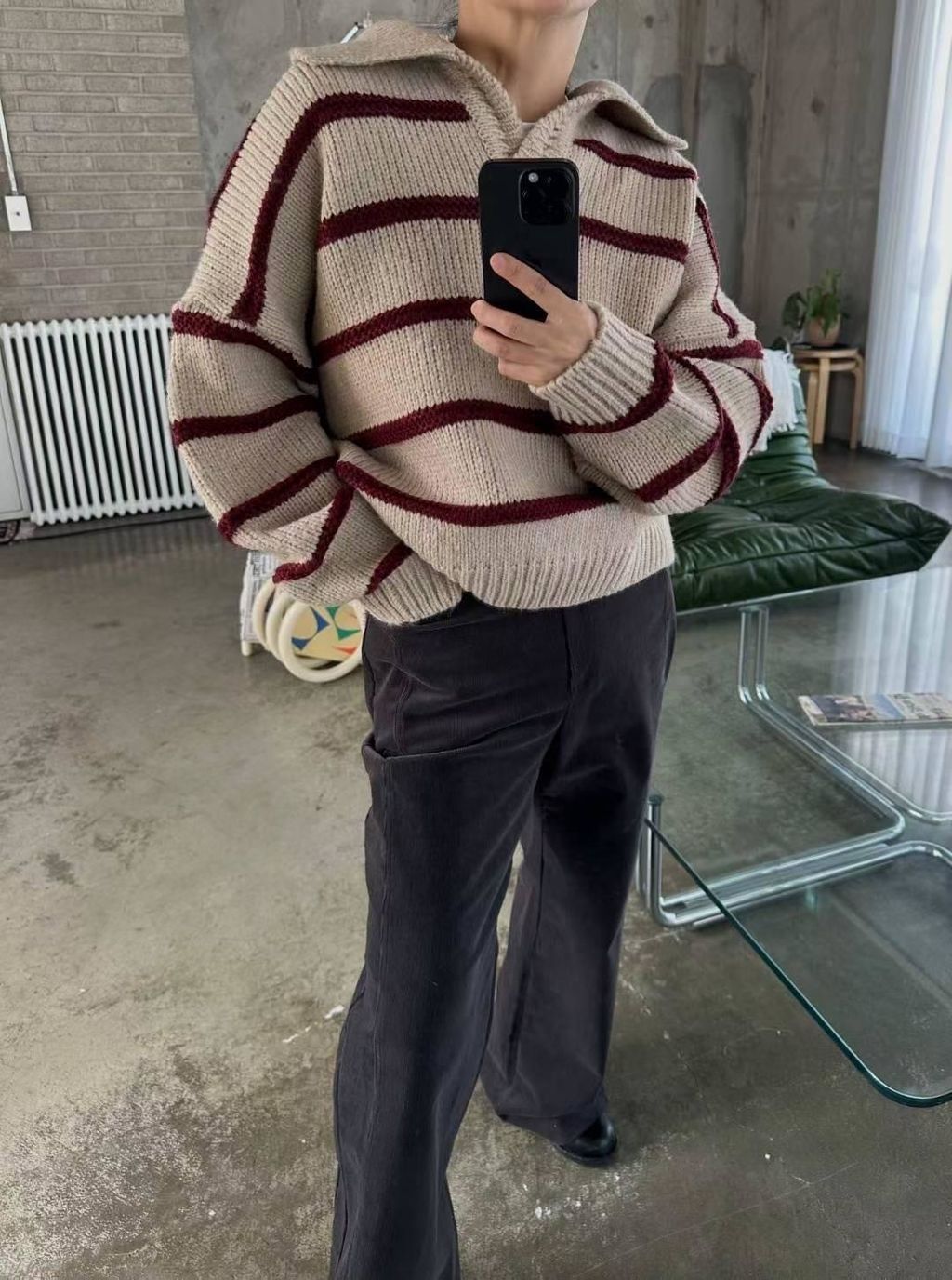 POLO領針織上衣4