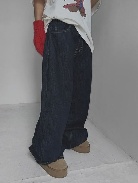 超顯瘦愛豆款直筒褲1